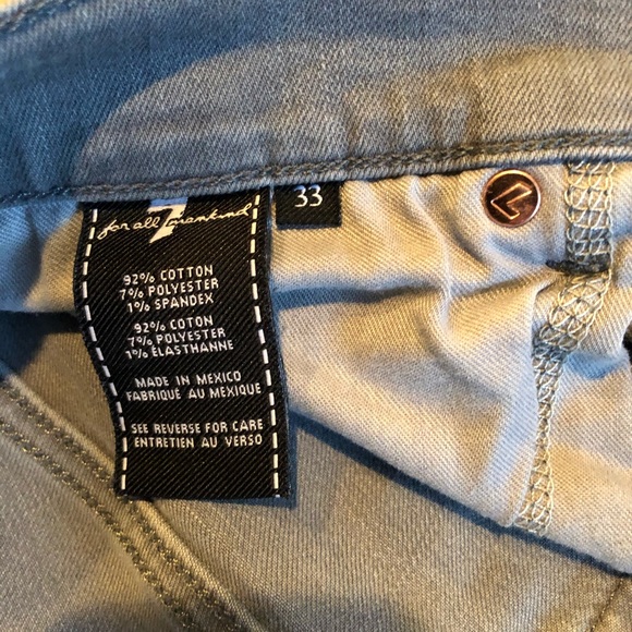 7 For All Man Kind Grey Jeans Standard - Picture 3 of 4